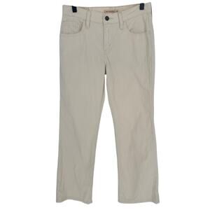Levi's Premium Middy Corduroy Ankle Bootcut Pants Off White Mid Rise Casual 29